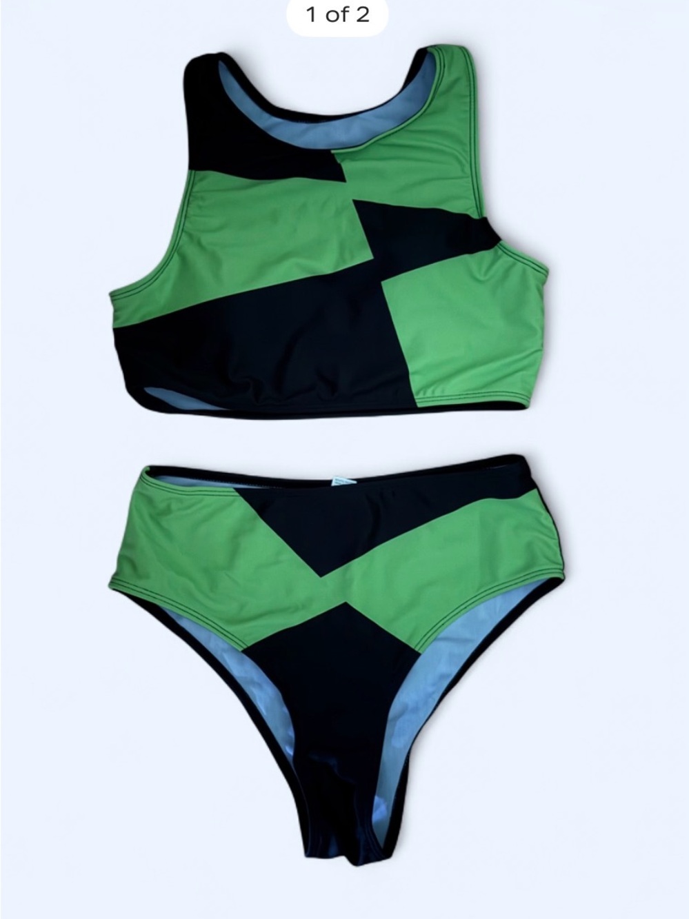Women’s Green & Black Two-Piece Set